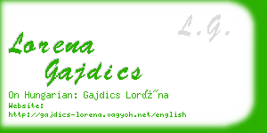 lorena gajdics business card